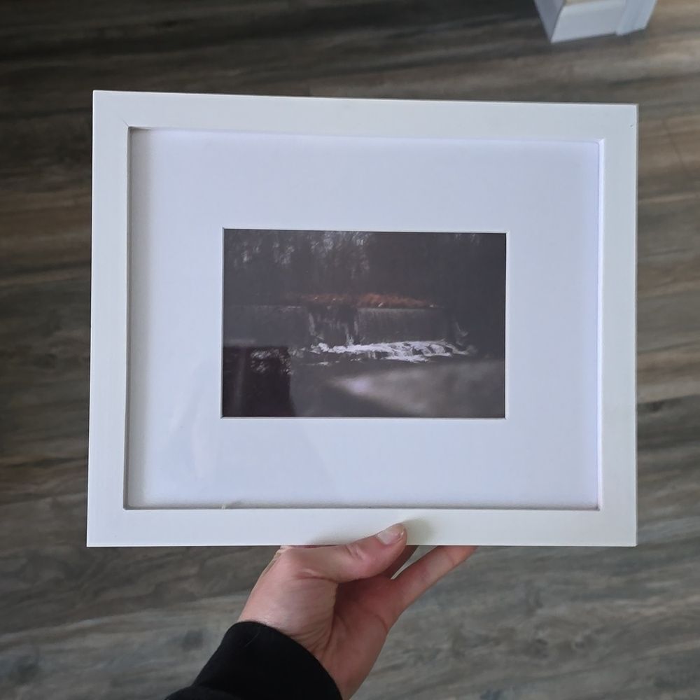 Framed Grainy Waterfall Photo, Vintage, Shot on Film by Tim Mascaro